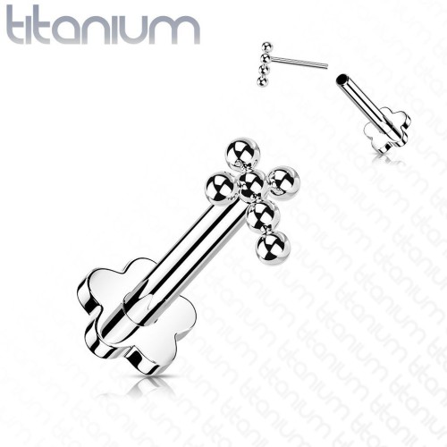 PUSH IN piercing do brady / ucha TITAN (1,2 x 6 mm)