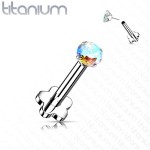 PUSH IN piercing do brady / ucha TITAN 1,2 x 8 mm (černá)