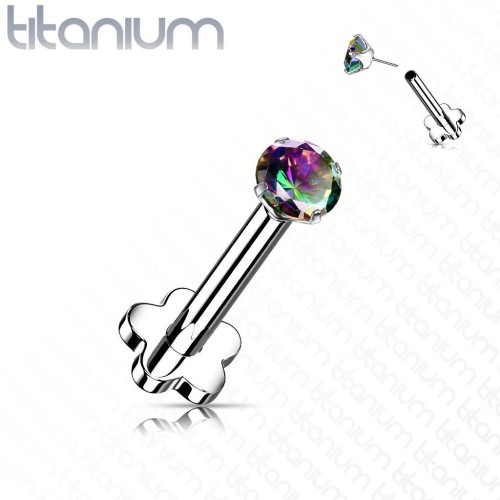 PUSH IN piercing do brady / ucha TITAN 1,2 x 8 mm (vitrail medium)