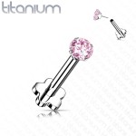 PUSH IN piercing do brady / ucha TITAN 1,2 x 8 mm (černá) [4]