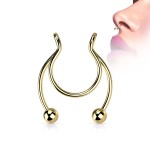 Falešný piercing do nosu - septum (ocelová)
