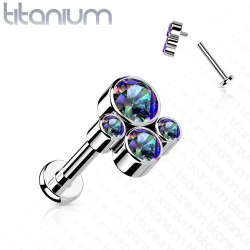 Piercing do brady / ucha TITAN (1,2 x 6 mm)