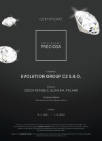 Náušnice bižuterie s Preciosa krystaly šedé kulaté 51031.3 bl.diamond [2]