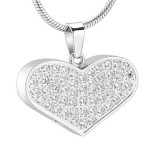 Náhrdelník - pamětní přívěsek, pietní přívěsek, přívěsek na popel srdce