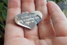 Náhrdelník - pamětní přívěsek, pietní přívěsek, přívěsek na popel srdce