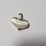 Náhrdelník - pamětní přívěsek, pietní přívěsek, přívěsek na popel srdce