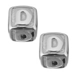 Navlékací ocelový přívěsek korálek - písmeno ”A”