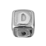 Navlékací ocelový přívěsek korálek - písmeno ”A”