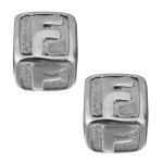 Navlékací ocelový přívěsek korálek - písmeno ”A”