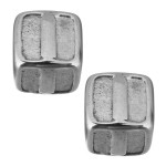 Navlékací ocelový přívěsek korálek - písmeno ”A”