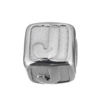 Navlékací ocelový přívěsek korálek - písmeno ”A”