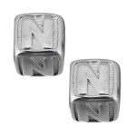 Navlékací ocelový přívěsek korálek - písmeno ”A”