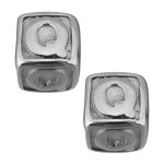 Navlékací ocelový přívěsek korálek - písmeno ”A”