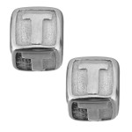 Navlékací ocelový přívěsek korálek - písmeno ”A”