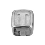 Navlékací ocelový přívěsek korálek - písmeno ”A”