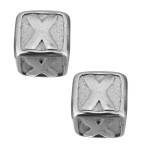 Navlékací ocelový přívěsek korálek - písmeno ”A”