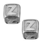 Navlékací ocelový přívěsek korálek - písmeno ”A”