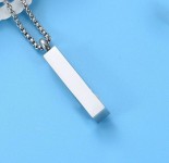 Náhrdelník - pamětní přívěsek, pietní přívěsek, přívěsek na popel hranol