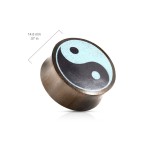 Sono wood plug do ucha jing-jang (8 mm) [5]