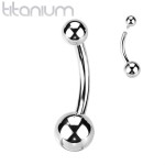 Piercing do pupíku banánek TITAN (1,6 x 10 mm)