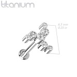 Piercing do brady / ucha TITAN (1,2 x 8 mm)