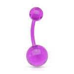 Piercing do pupíku - banánek (tmavě zelená)