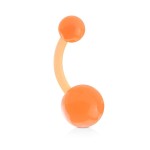 Piercing do pupíku - banánek růžový