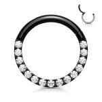Piercing segment kruh s kamínky (rose gold)