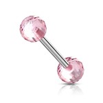 Piercing do jazyka tyrkysový