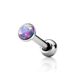 Cartilage piercing do ucha, opál fialový (4 mm)