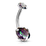 Ocelový piercing do pupíku (vitrail medium)