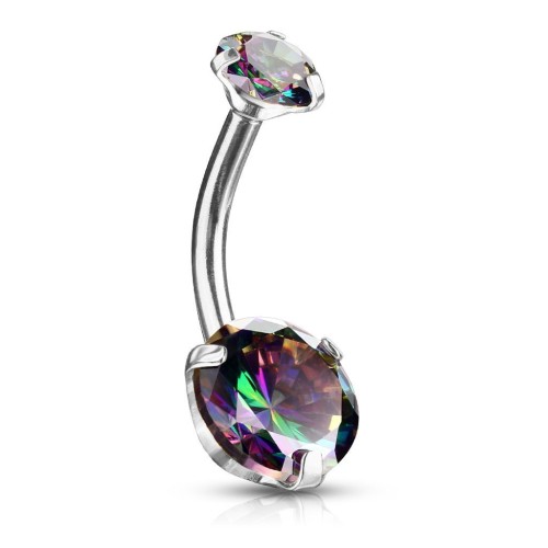 Ocelový piercing do pupíku (vitrail medium)