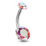 Ocelový piercing do pupíku (vitrail medium)