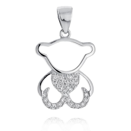 Stříbrný přívěsek medvídek