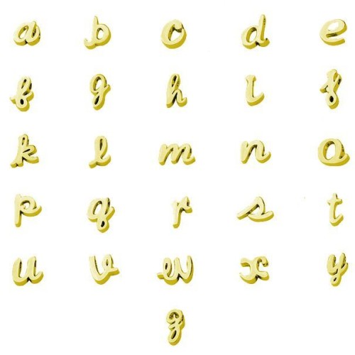 Navlékací ocelový přívěšek iniciála - písmeno Q