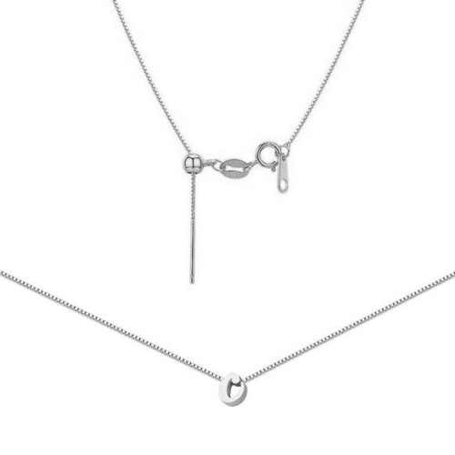 Ocelový náhrdelník s písmenem iniciála C