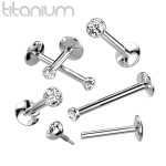 Piercing do brady titan (1,2 x 10 mm, kamínek 2 mm)