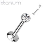 Piercing do brady titan (1,2 x 6 mm, kamínek 2 mm)