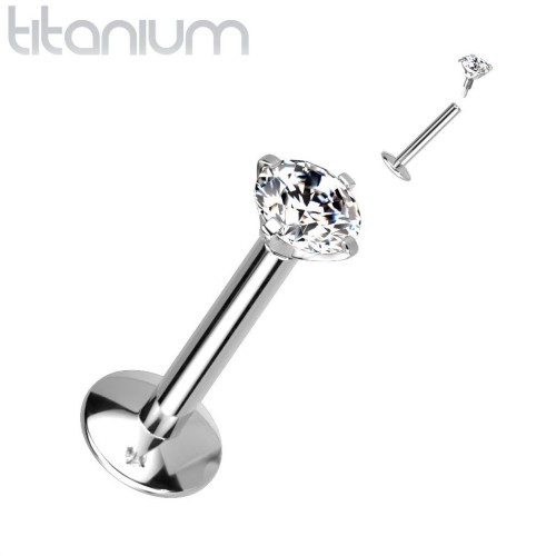 Piercing do brady titan (1,2 x 8 mm, kamínek 3 mm)