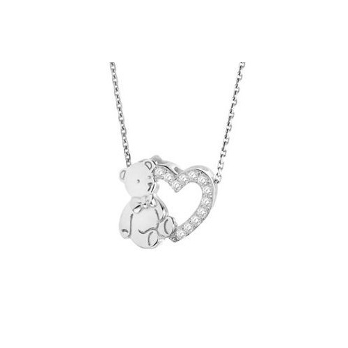 Stříbrný náhrdelník s medvídkem