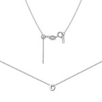 Ocelový náhrdelník s písmenem iniciála K