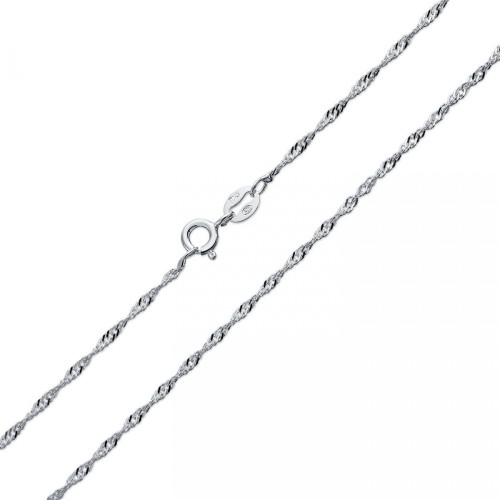 Stříbrný řetízek lambada - kroucený (45 cm, 1,50 g)