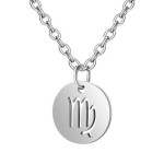 Ocelový řetízek s přívěskem znamení (rak)