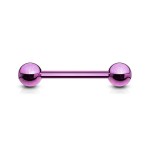 Piercing do jazyka barevný (tmavě modrý)