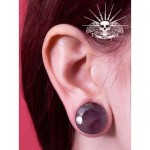 Plug kámen ametyst (12 mm)