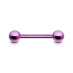 Piercing do jazyka barevný (tmavě modrý)