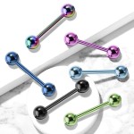 Piercing do jazyka barevný (duhový)