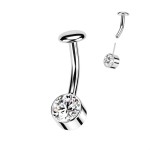 PUSH IN piercingu do pupíku TITAN (fialová)
