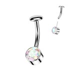 PUSH IN piercingu do pupíku TITAN (vitrail medium)
