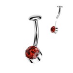 PUSH IN piercingu do pupíku TITAN (vitrail medium)